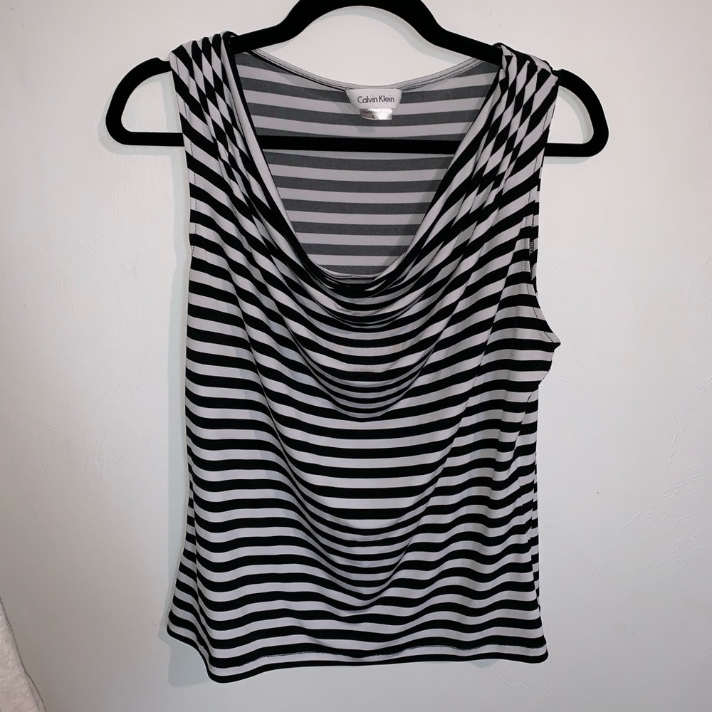 Calvin Klein scoop neck blouse